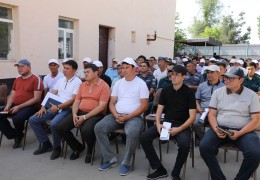 Сардоба туманида ғалла ўрими бўйича семинар бўлиб ўтди